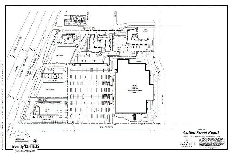 Map of a new construction in University of Houston.